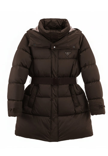 PIUMINO LUNGO DONNA YNOT ELG-004F1 CHOCOLATE