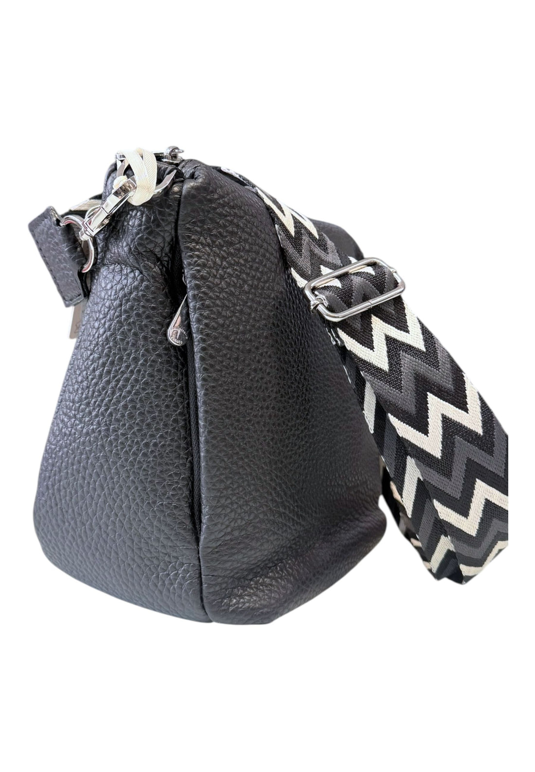 BORSA A TRACOLLA DONNA PELLETTERIA VENETA V25311 NERO