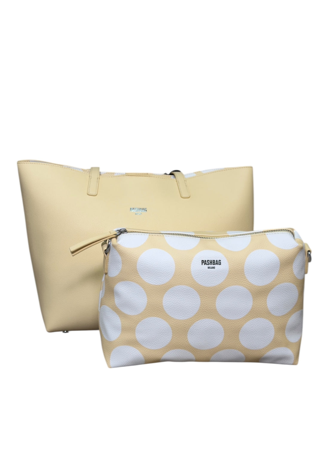 BORSA A SPALLA REVERSIBILE PASHBAG MARGERY 19724 GIALLO-POIS
