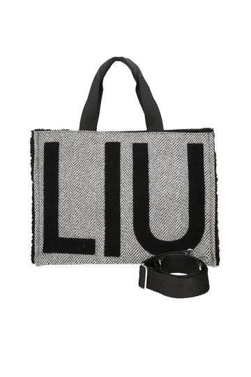 BORSA A MANO E TRACOLLA LIU-JO CHECK 2F6037_T0300 22222 NERO