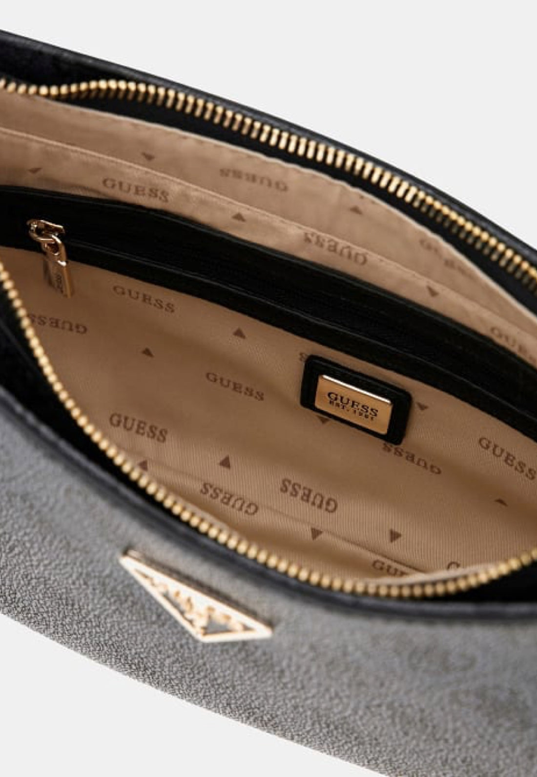 BORSA A SPALLA GUESS NOELLE II BG967218 COAL LOGO