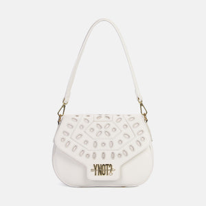 BORSA A SPALLA E TRACOLLA YNOT MAR-001S6 WHITE