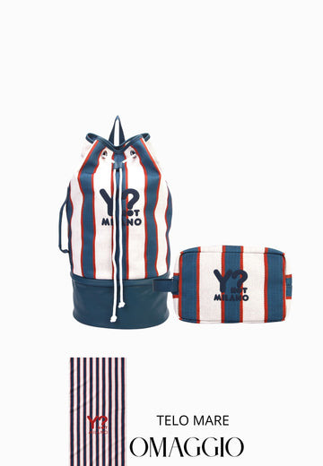 COORDINATO MARE SACCA ZAINO + NECESSAIRE YNOT MISTRAL BLU