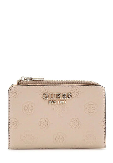 PORTAFOGLIO GUESS DONNA PICCOLO SOTTILE PHOEBE PD9665156 SIMPLY TAUPE LOGO