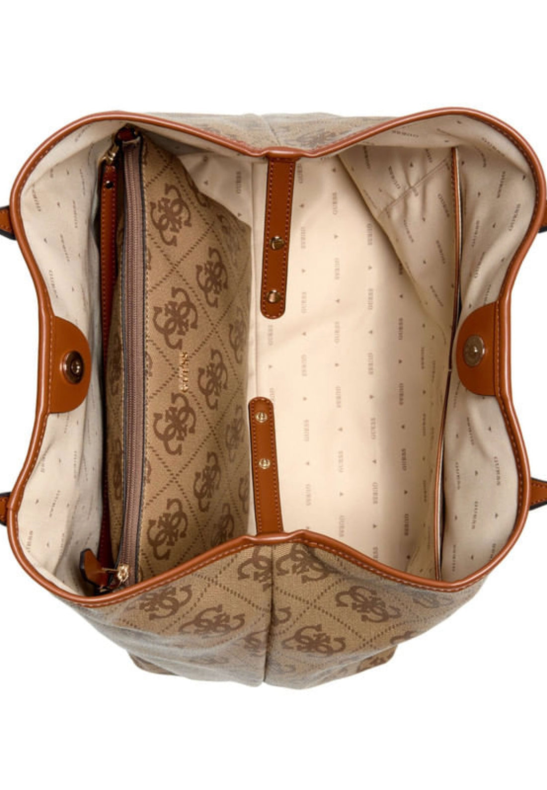 BORSA A SPALLA GUESS ERENIA SO783824 LATTE LOGO