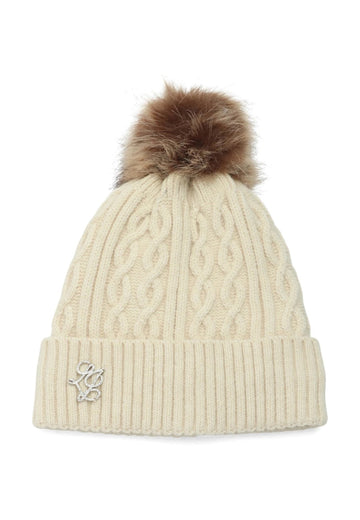 CAPPELLO CON PONPON DONNA LIU-JO 2F6008_MA33S 00192 BURRO