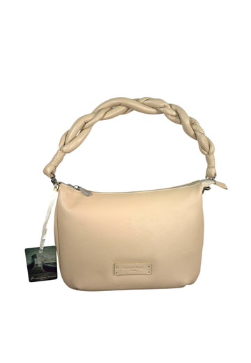 BORSA A SPALLA E TRACOLLA PICCOLA PELLETTERIA VENETA N26621 BEIGE