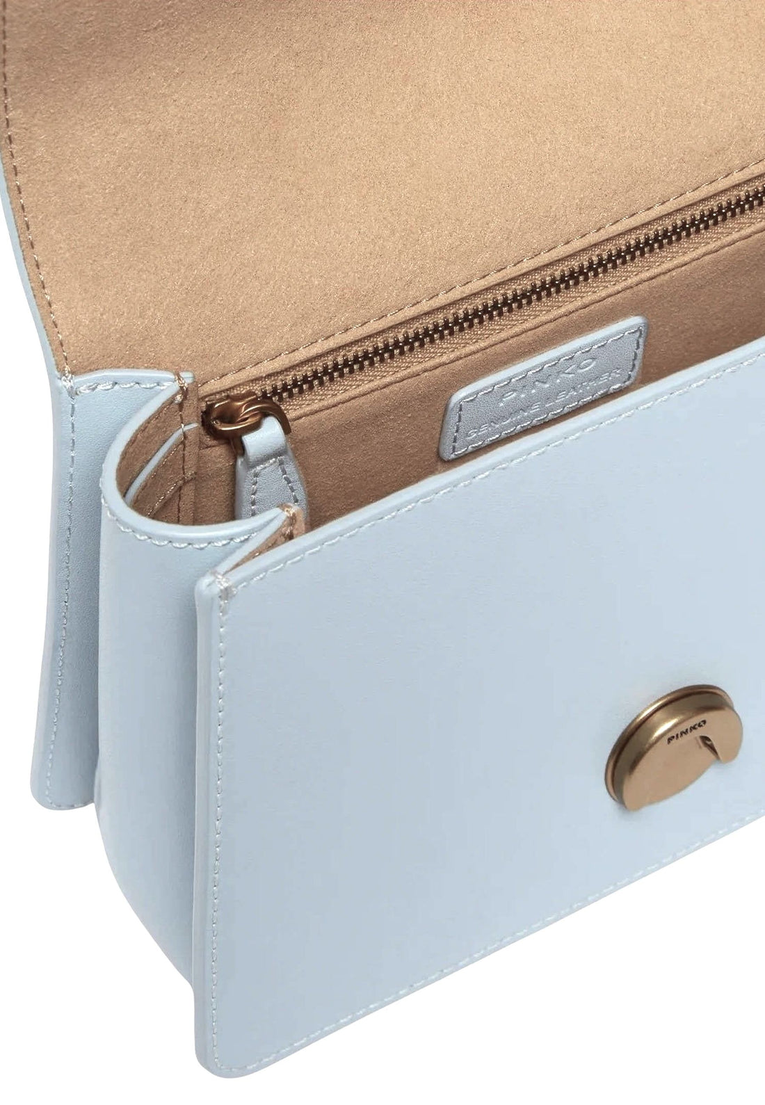 BORSA PINKO LOVE ONE TOP HANDLE MINI LIGHT 100071 A0F1 E37Q AZZURRO CELESTE