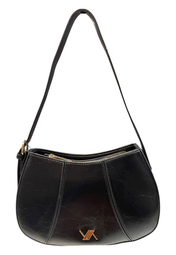 BORSA A SPALLA DONNA VERDE 16-0008122 NERO