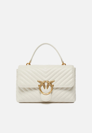 BORSA PINKO LOVE LADY PUFF CLASSIC CHEVRON 100043 A0GK Z14Q BIANCO