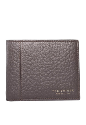 PORTAFOGLIO UOMO THE BRIDGE PICCOLO SENZA MONETE 013536QQ 01Y MARRONE