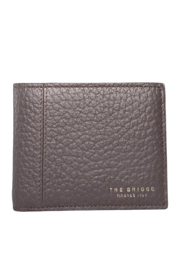 PORTAFOGLIO UOMO THE BRIDGE PICCOLO SENZA MONETE 013536QQ 01Y MARRONE