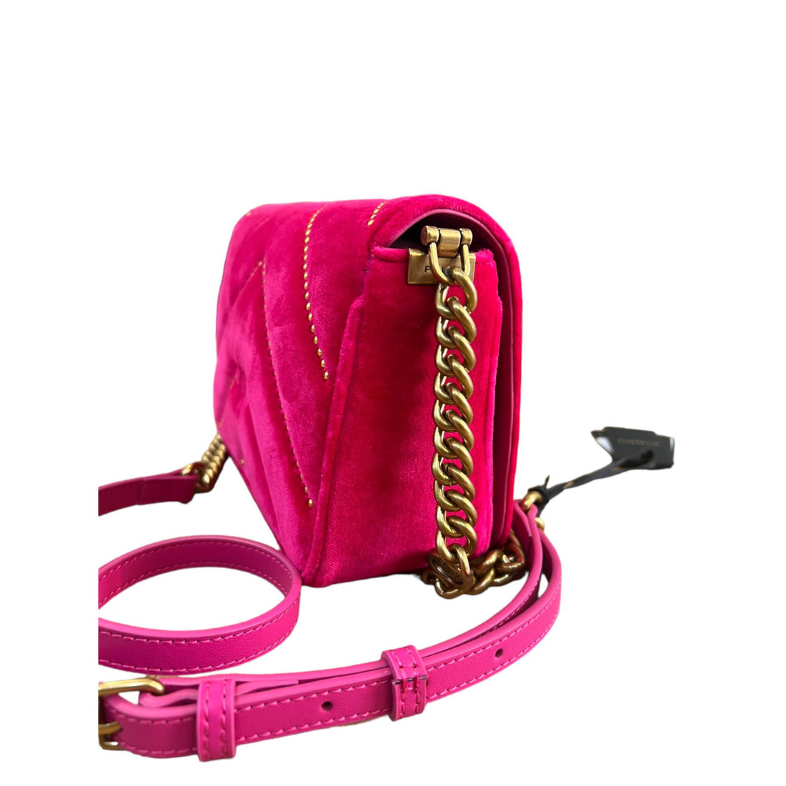 BORSA PINKO LOVE CLICK CLASSIC VELLUTO 100067 A17G CHERRY FUCSIA