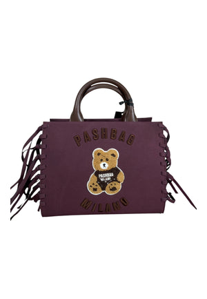BORSA A MANO E TRACOLLA PASHBAG MARGE 20142 SHEPHERD SUEDE GRAPE