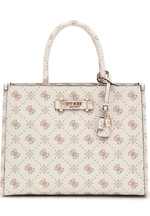 BORSA A MANO E TRACOLLA GUESS SILIA GP989022 VANILLA LOGO