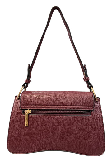 BORSA A SPALLA DONNA VERDE 16-0008217 BORDEAUX