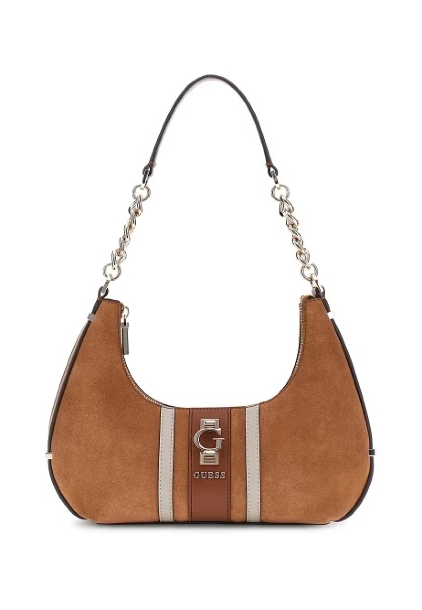 BORSA A SPALLA HOBO GUESS ERENIA SB783818 COGNAC MULTI