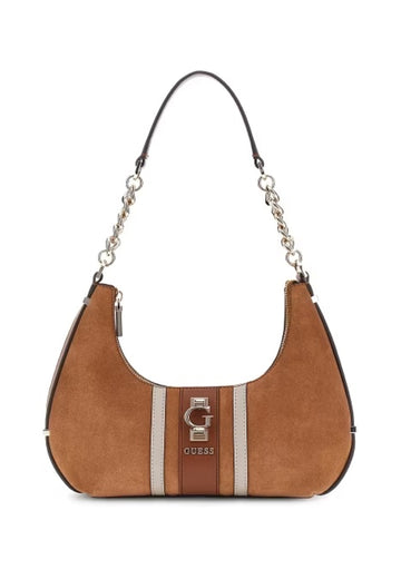 BORSA A SPALLA HOBO GUESS ERENIA SB783818 COGNAC MULTI