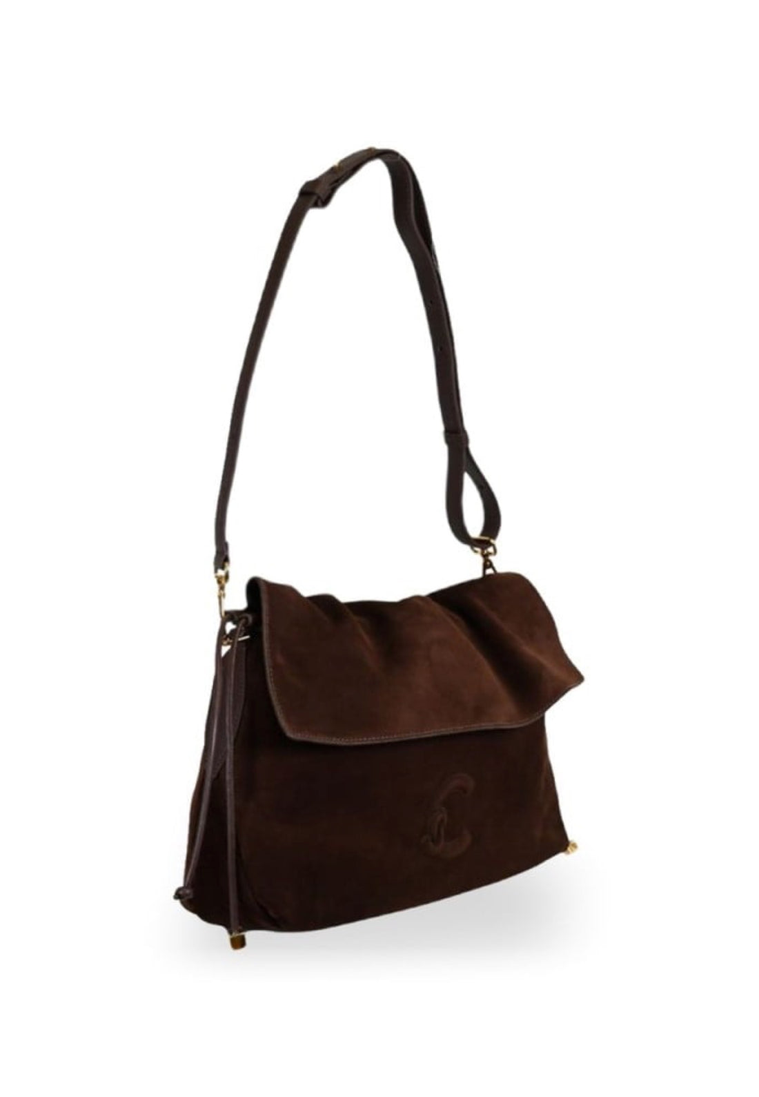 BORSA A SPALLA COCCINELLE LIDIA SUEDE E1V9G130401 W20 BRUNETTE
