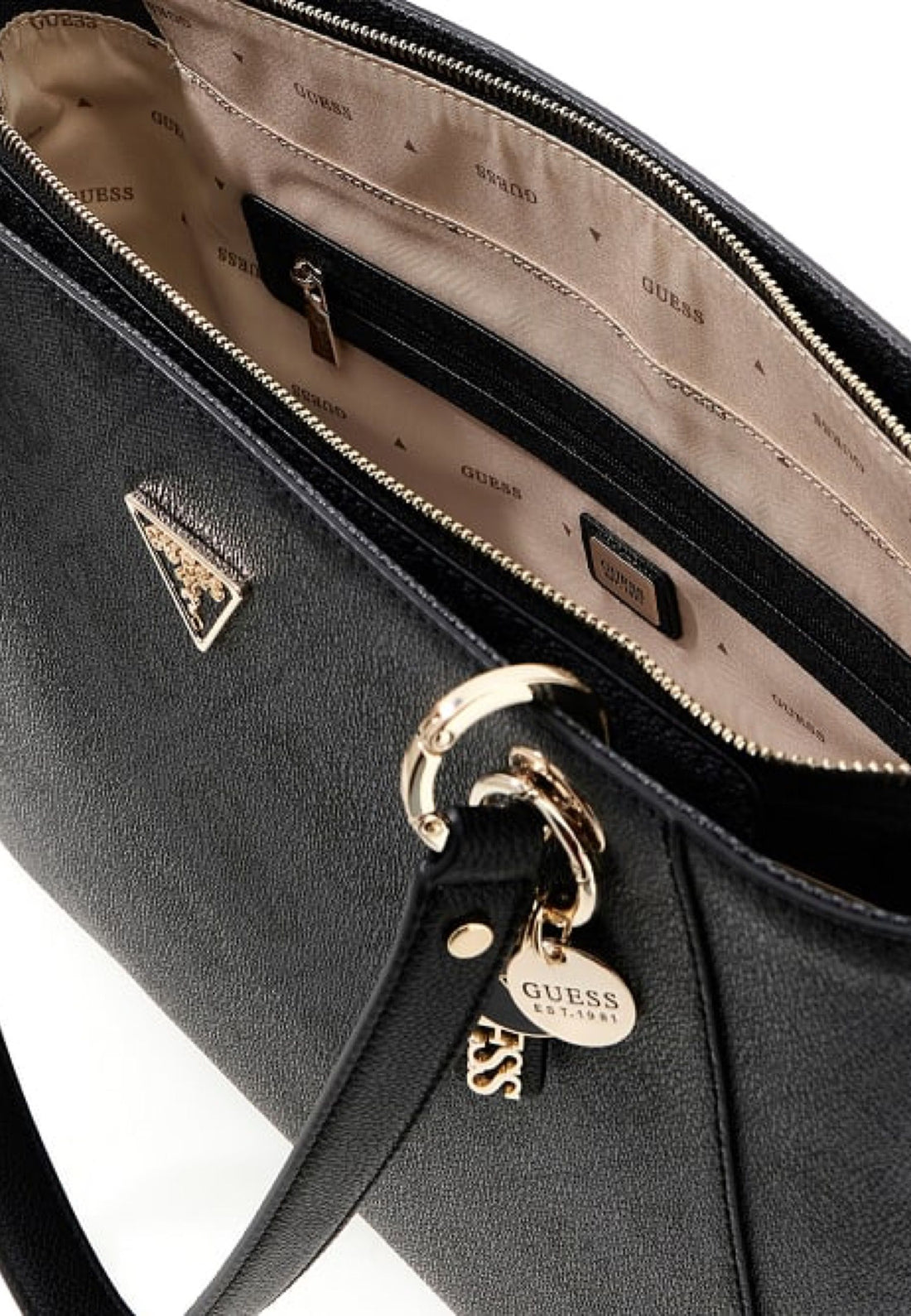 BORSA A SPALLA GUESS NOELLE II SO967225 COAL LOGO