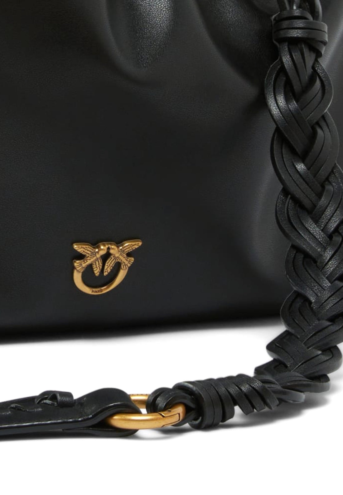 BORSA PINKO MAXI CLUTCH VITELLO + TRACOLLA 105825 A0QO Z99Q BLACK