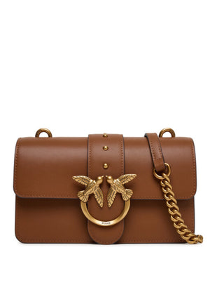 BORSA PINKO LOVE ONE MINI 105856 A0F1 L17Q MARRONE LEONE