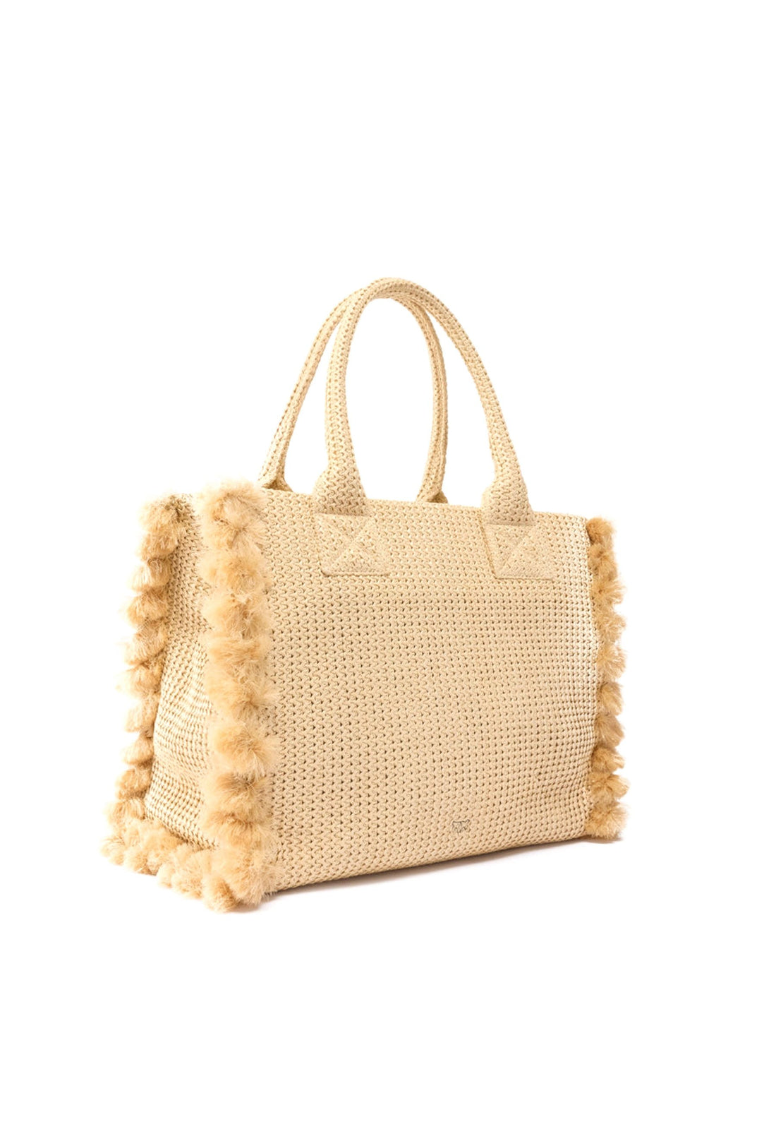 BORSA PINKO SHOPPING BEACH RAFIA 106673 A39Y HZ3Q PAGLIA-NERO
