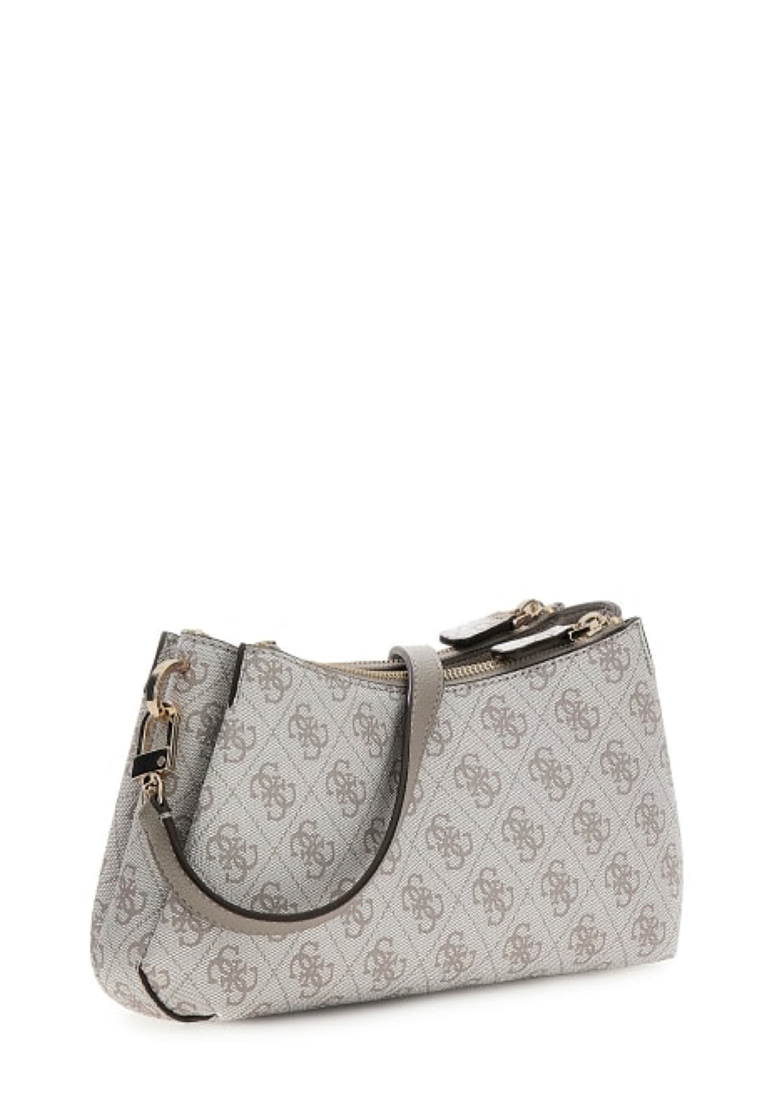 BORSA A SPALLA GUESS NOELLE II MINI BG967273 DARK TAUPE LOGO