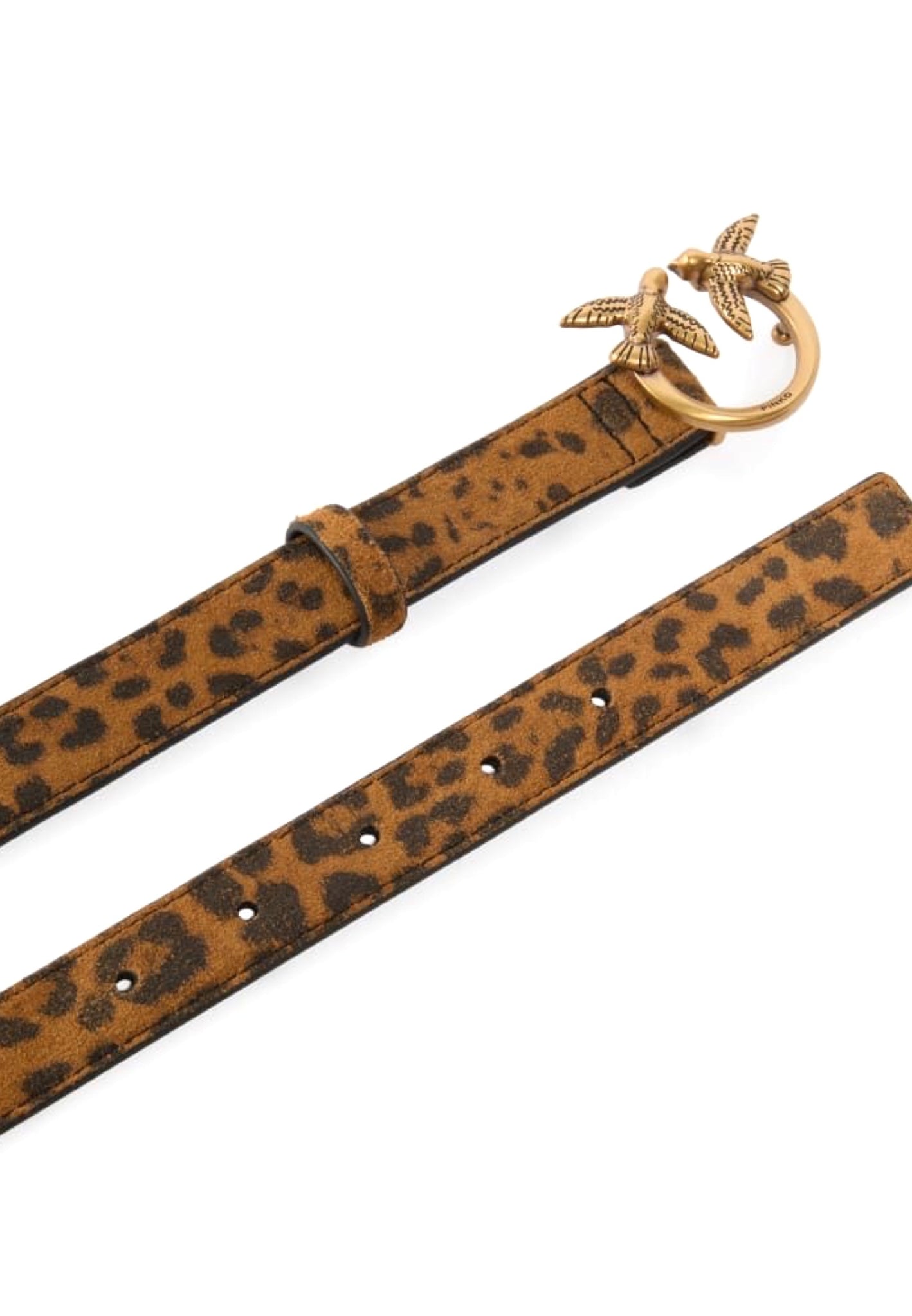 CINTURA PINKO LOVE BERRY H2 BELT 100143 A32A M35Q MACULATO MARRONE