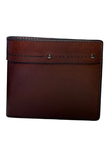 PORTAFOGLIO UOMO THE BRIDGE PICCOLO CON MONETE 01313601 1A MARRONE
