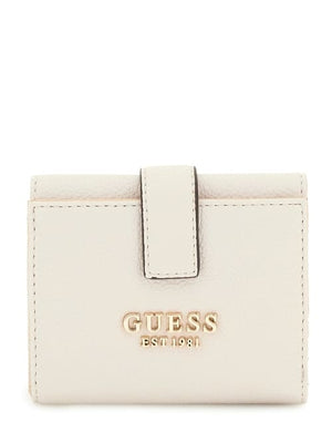 PORTAFOGLIO GUESS DONNA PICCOLO SOTTILE LAUREL II BG7459138 IVORY