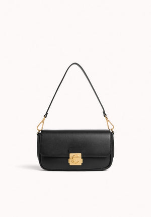 BORSA A SPALLA E TRACOLLA COCCINELLE C-ME LOCK E1U4K120201 001 NOIR