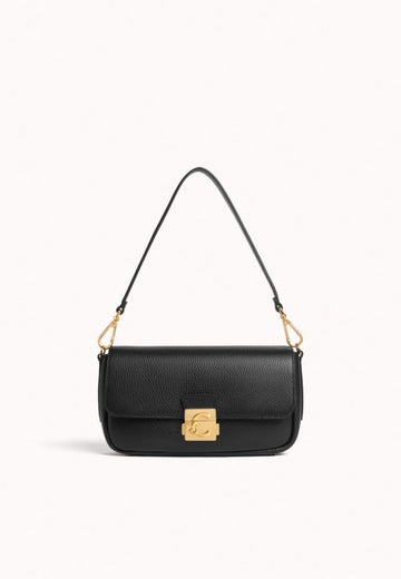 BORSA A SPALLA E TRACOLLA COCCINELLE C-ME LOCK E1U4K120201 001 NOIR