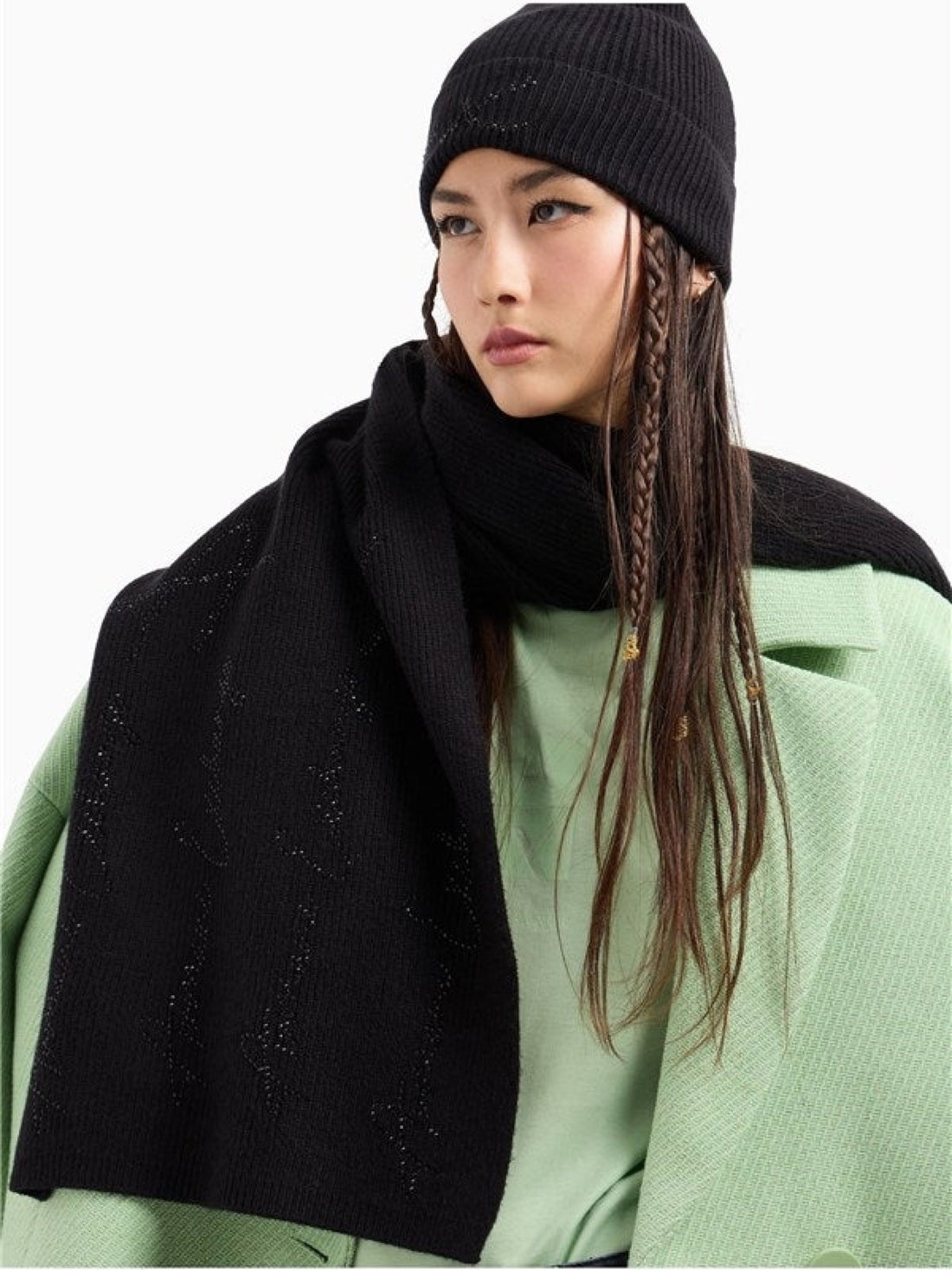 SCIARPA DONNA ARMANI EXCHANGE 944614 4F304 00020 BLACK