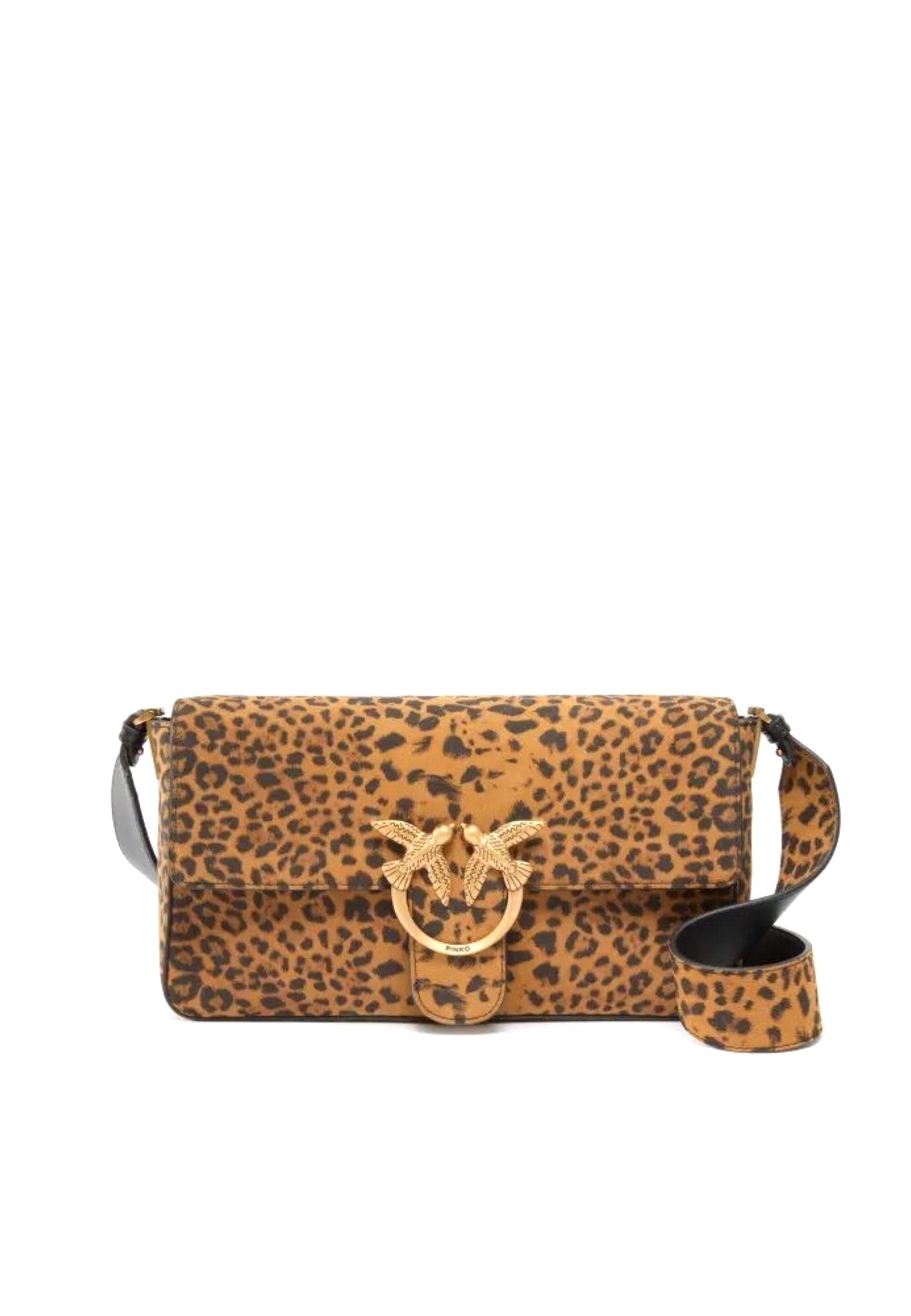 BORSA PINKO LOVE ONE SLOUCHY MINI MEZZO MACULA 106244 A32A M35Q MACULATO MARRONE