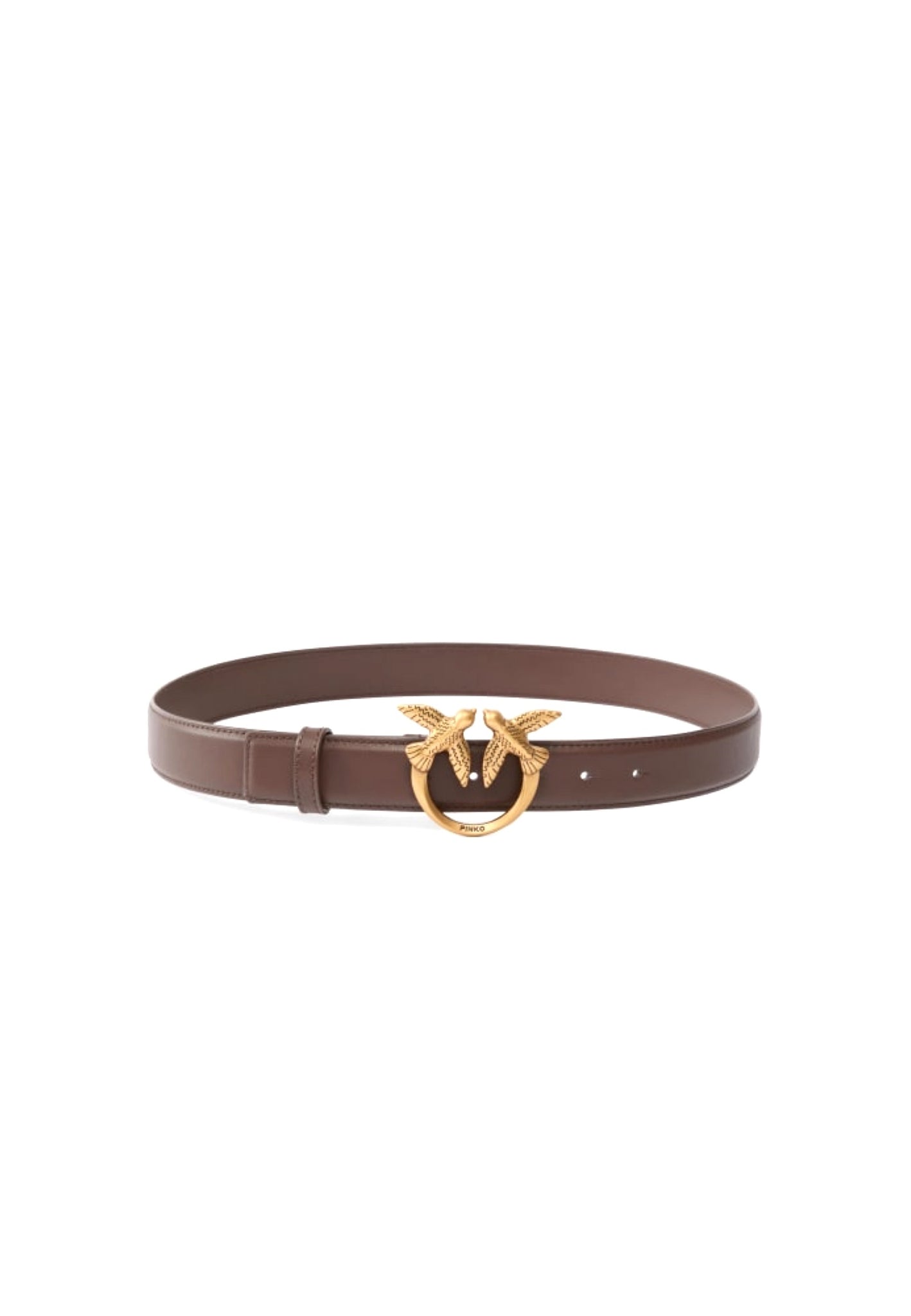 CINTURA PINKO LOVE BERRY H3 BELT 100125 A0F1 L74Q MARRONE CASTANO