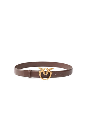 CINTURA PINKO LOVE BERRY H3 BELT 100125 A0F1 L74Q MARRONE CASTANO
