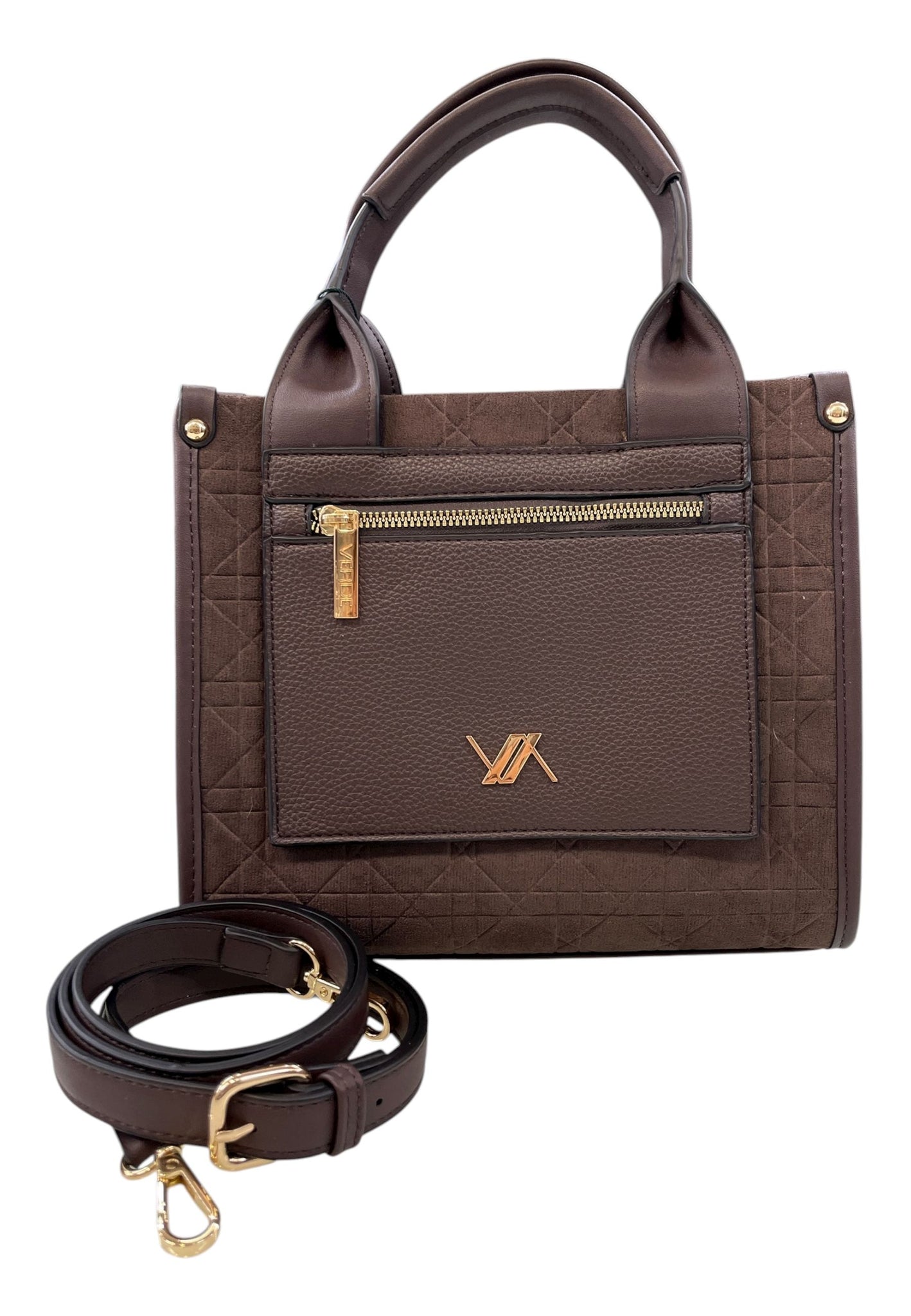 BORSA PICCOLA A MANO E TRACOLLA DONNA VERDE 16-0008165 MARRONE