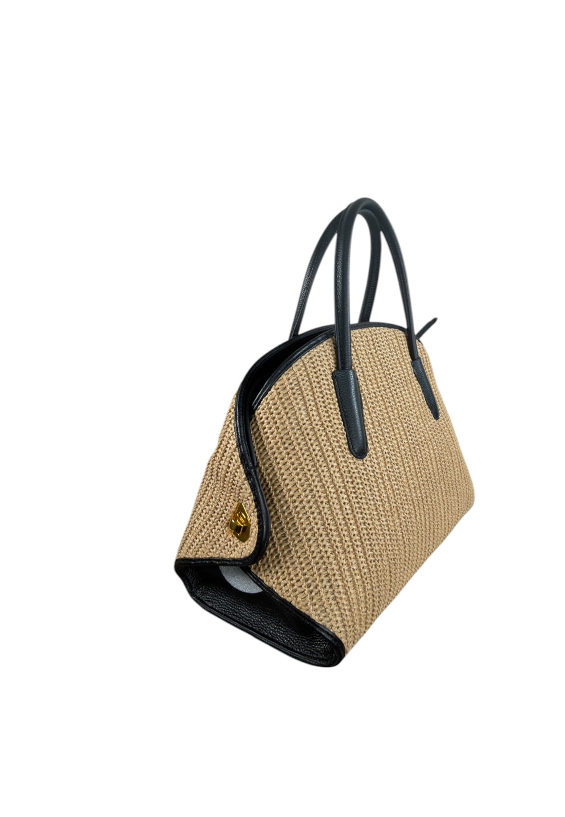 BORSA A MANO E TRACOLLA COCCINELLE TYLDE STRAW E1U7L180201 846 NATURAL-NOIR