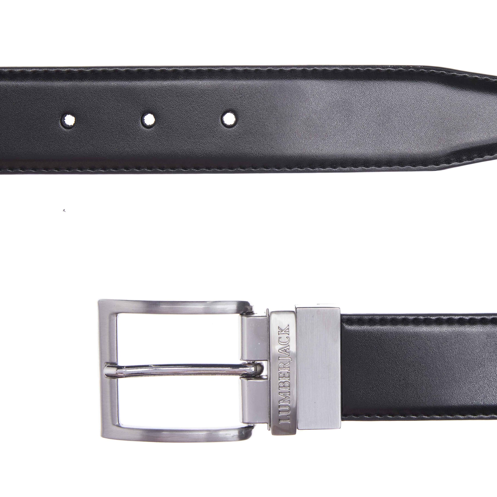 LUMBERJACK REVERSIBLE BELT LKP02MBE3635 BLACK-BROWN