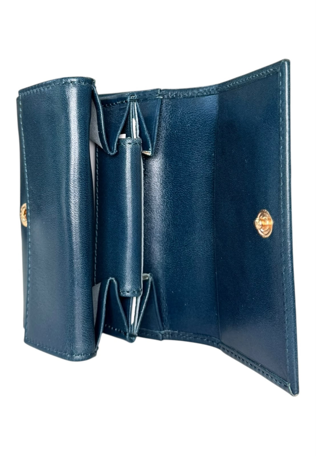 PORTAFOGLIO DONNA PICCOLO THE BRIDGE LUCREZIA 01725601 00E PETROLIO