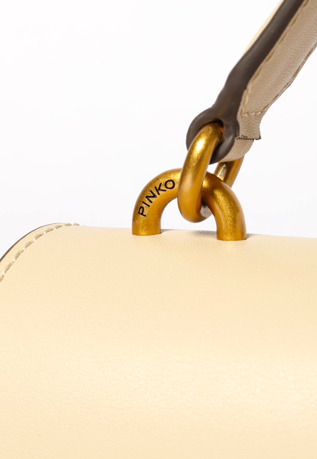 BORSA PINKO LOVE ONE TOP HANDLE MINI LIGHT 100071 A0F1 C39Q GIALLO VANIGLIA