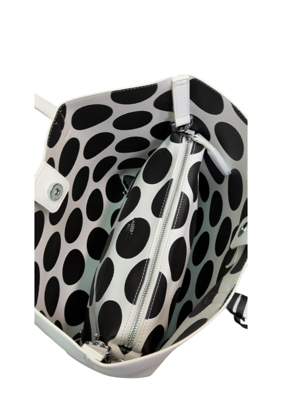 BORSA A SPALLA REVERSIBILE PASHBAG MARGERY 19719 NERO-POIS