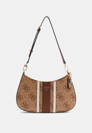 BORSA A SPALLA GUESS NOELLE II SG967218 LATTE LOGO-BROWN
