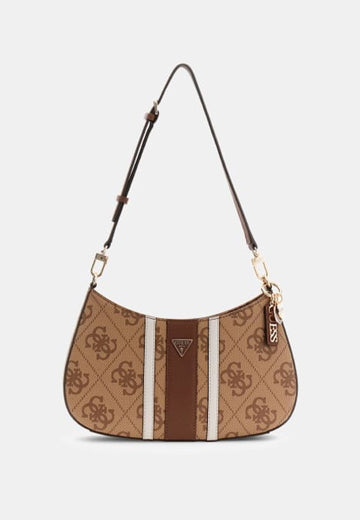 BORSA A SPALLA GUESS NOELLE II SG967218 LATTE LOGO-BROWN