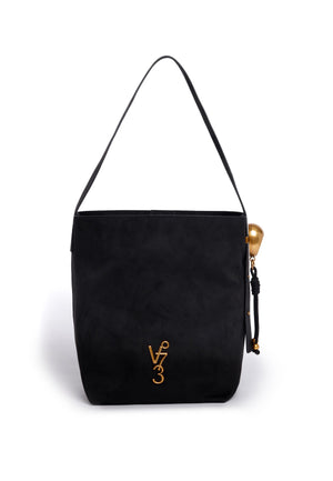 BORSA A SPALLA SECCHIELLO GRANDE V73 AZZURRITE 73BSA4R01 NERO