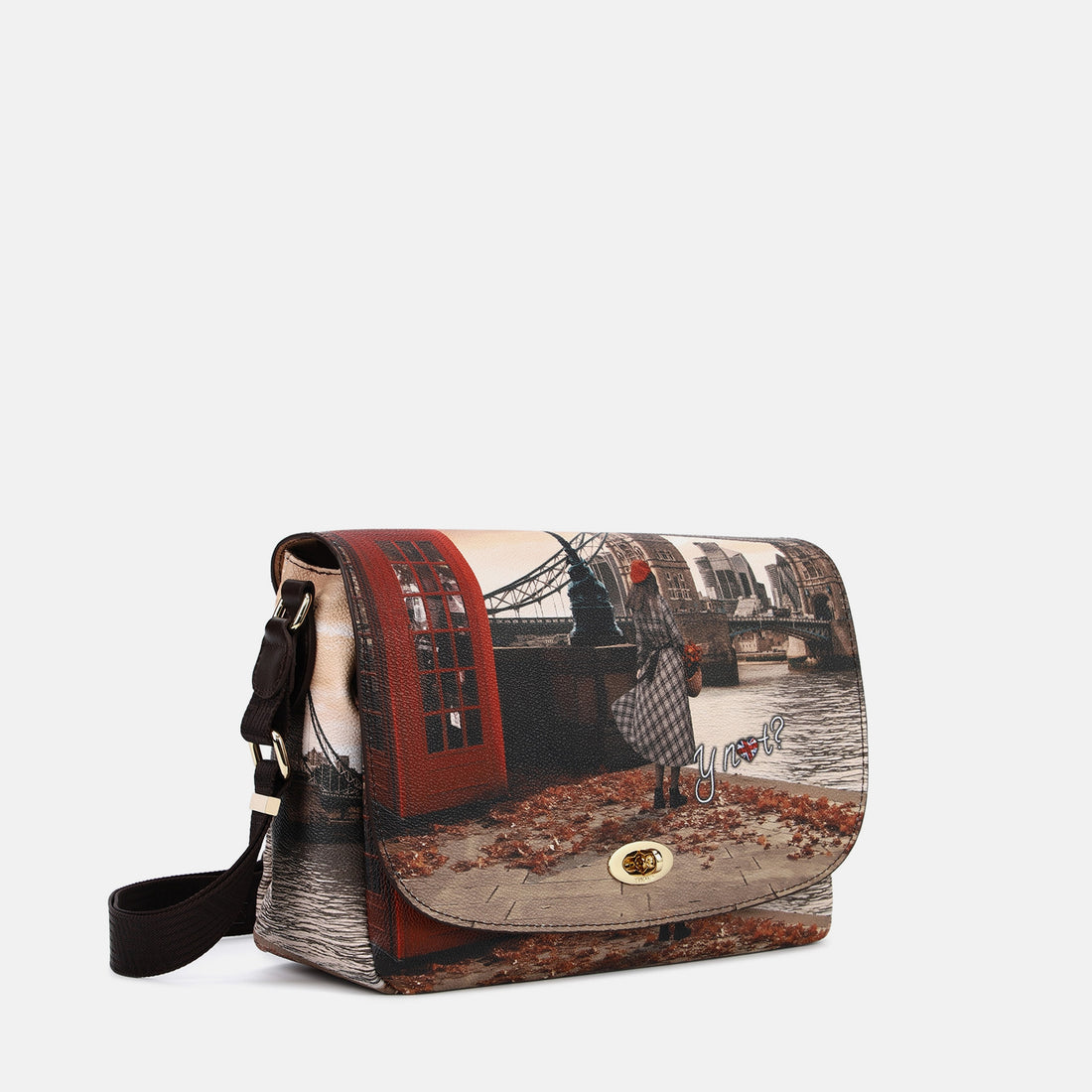 BORSA FLAP YNOT A TRACOLLA YES-631F6 LONDON BRIDGE