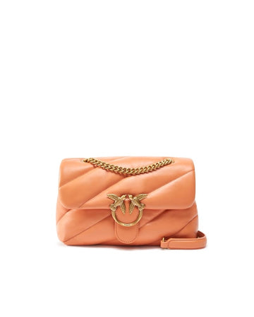 BORSA PINKO LOVE CLASSIC BIG PUFF 100038 A0F2 A57Q ARANCIONE BRANDY