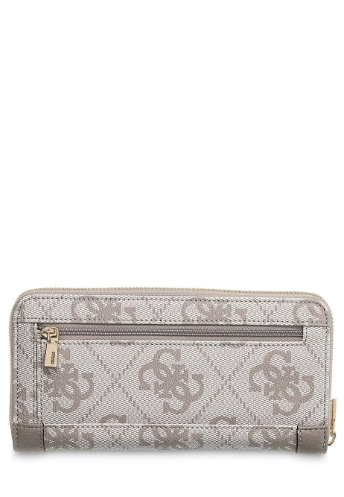 PORTAFOGLIO DONNA ZIP AROUND GUESS KARNILLA LOGO OS9901146 DARK TAUPE LOGO