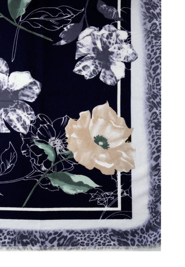 PASHMINA STOLA DONNA LOGO LIU-JO 2F6065_T2745 90013 MIDNIGHT